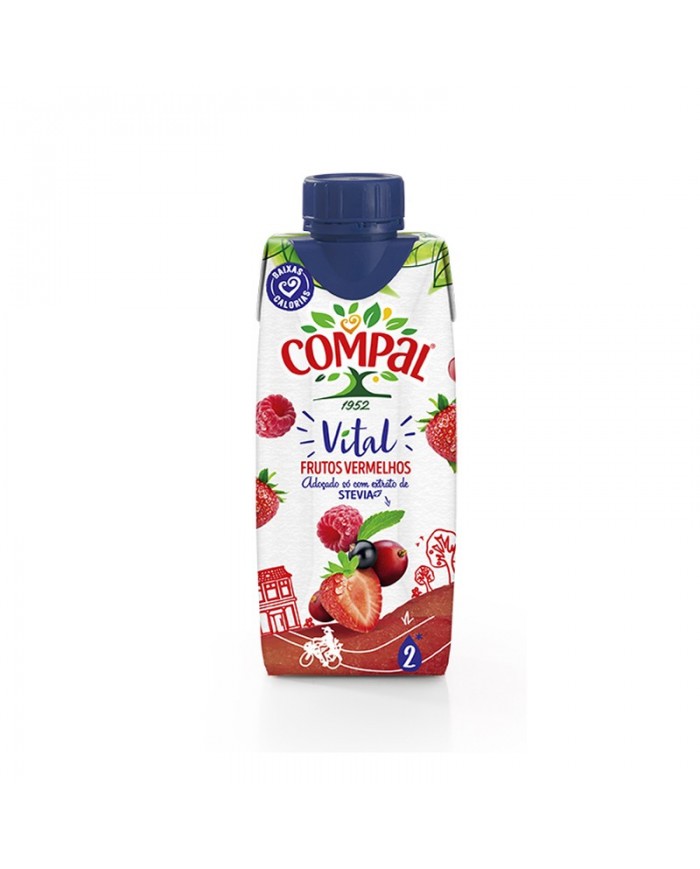 Compal Vital Red Fruits Prisma Pack 330ml